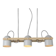 Maverick Rubberwood 3 Light Bar Pendant